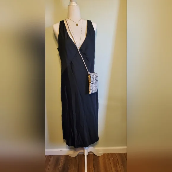 Black Slip Dress "A New Day"+Crossbody Bag. - Picture 1 of 7